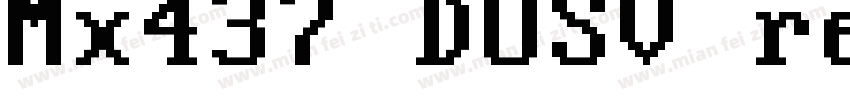Mx437 DOSV re JPN1字体转换